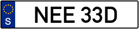 Trailer License Plate
